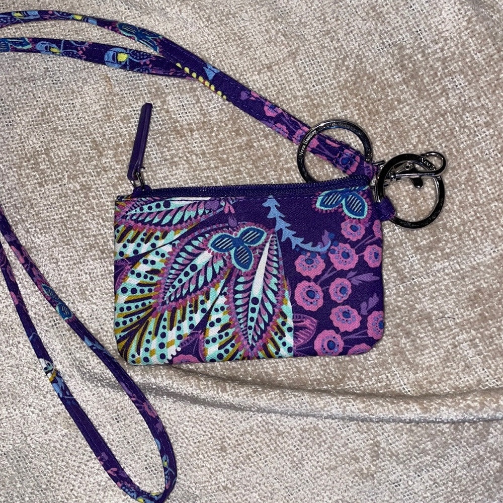 Vera Bradley lanyard I’d holder and wallet
